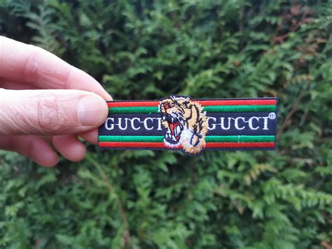 embroidered gucci style patches|designer patches gucci.